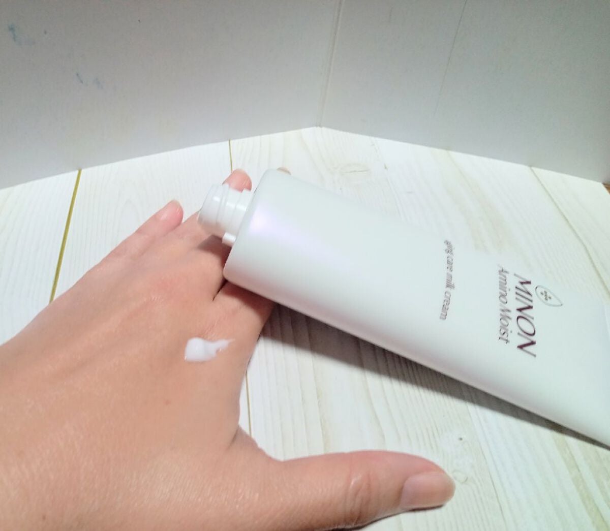 アミノモイスト エイジングケア ミルククリーム/ミノン/フェイスクリームを使ったクチコミ(2枚目)