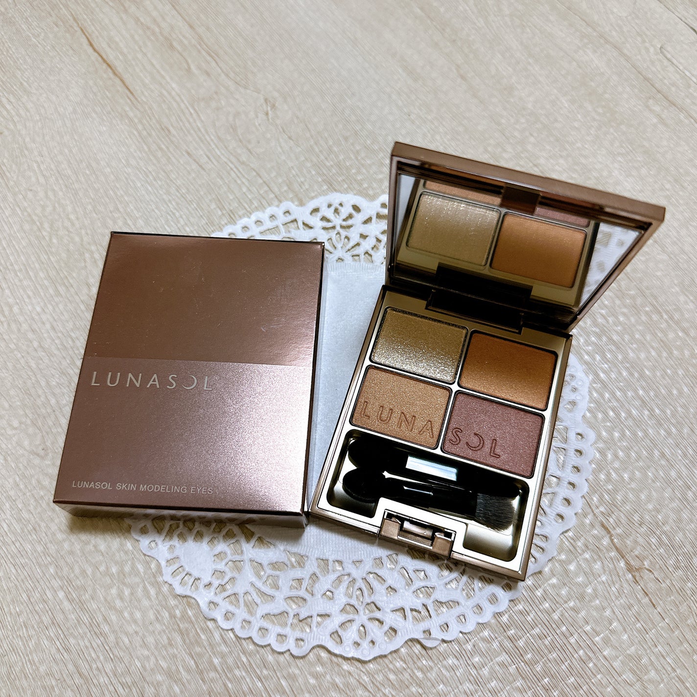 スキンモデリングアイズ/LUNASOL/アイシャドウパレットを使ったクチコミ(2枚目)