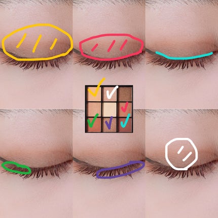 UR GLAM BLOOMING EYE COLOR PALETTE/U R GLAM/アイシャドウパレットを使ったクチコミ(2枚目)