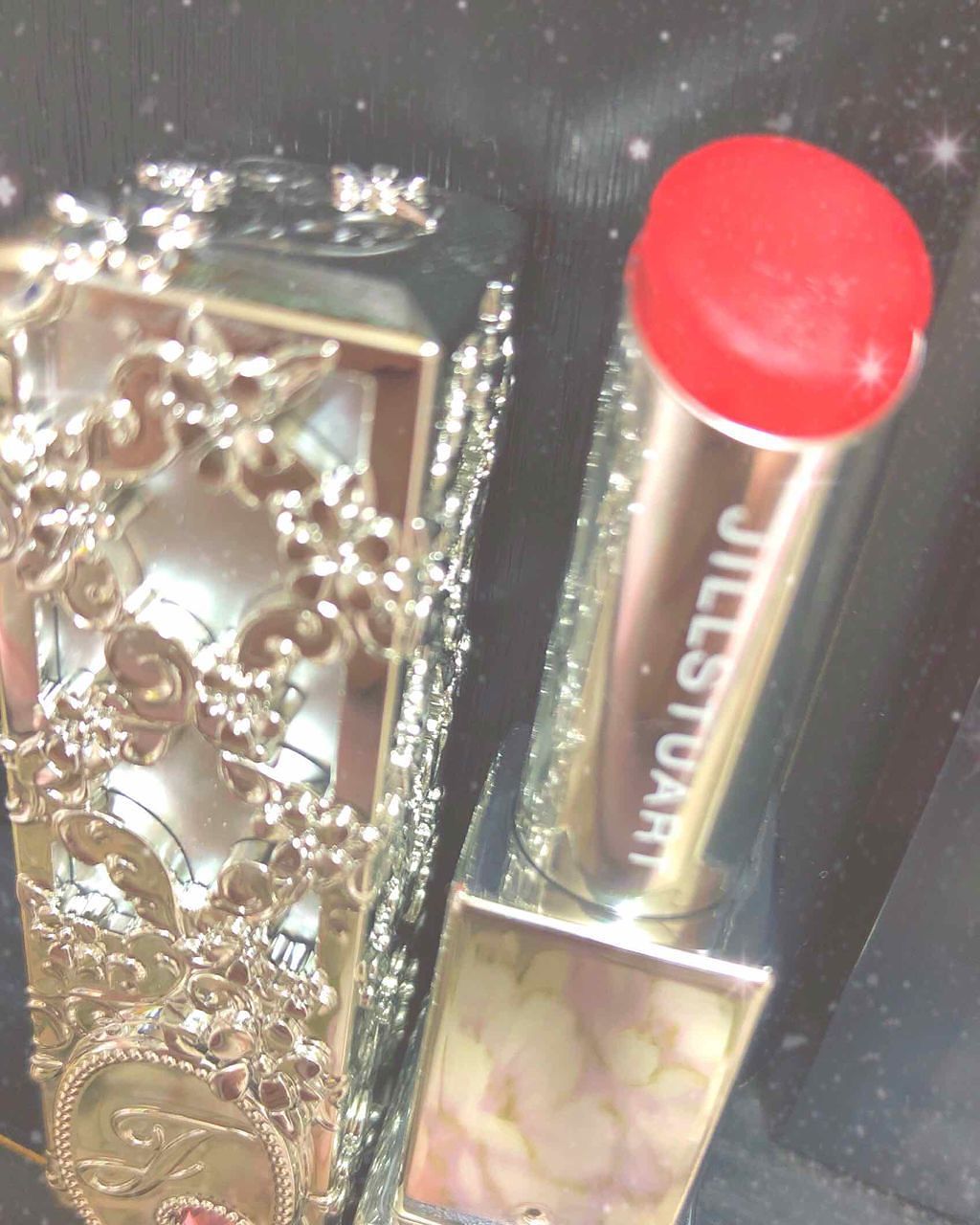 ルージュ マイドレス/JILL STUART/口紅を使ったクチコミ（2枚目）