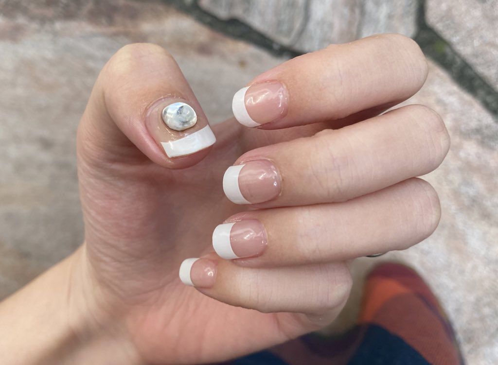 セミキュアジェルネイル（ハンド）/ohora/ネイルシールを使ったクチコミ（1枚目）