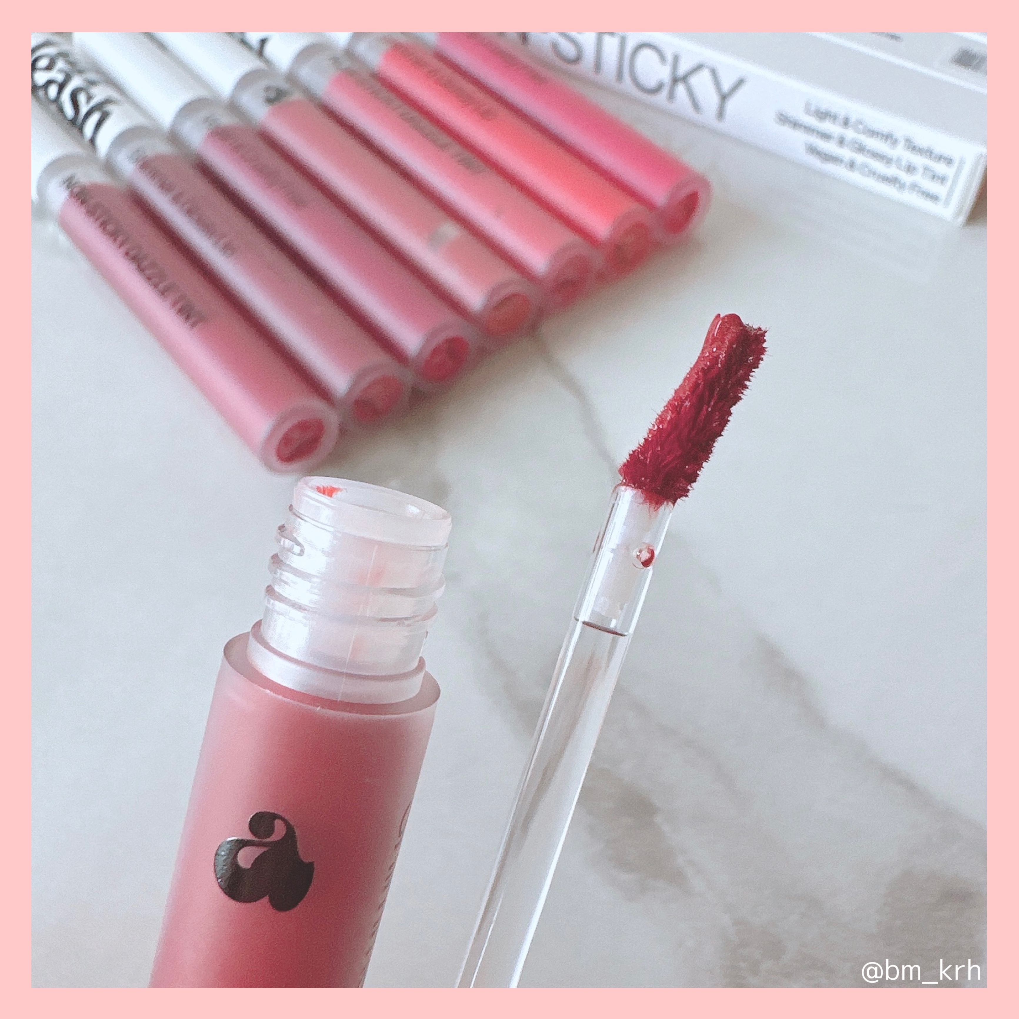 ノンスティッキーダズルティント/unleashia/リップティントを使ったクチコミ（3枚目）