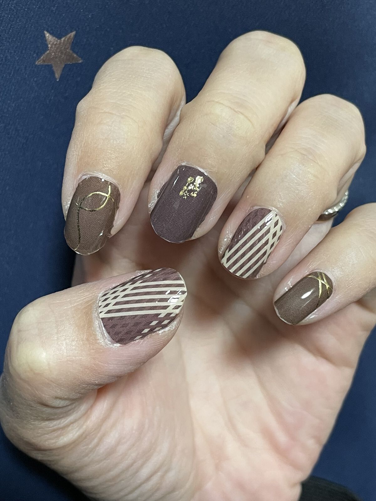 DAISO×紗々 UV GEL ネイルシール/DAISO/ネイルシールを使ったクチコミ（1枚目）