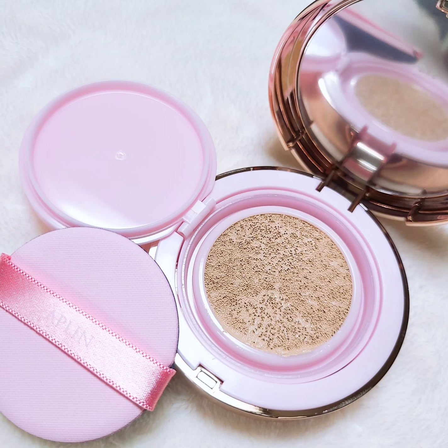 ピンクティーツリーカバークッション/APLIN/クッションファンデーションを使ったクチコミ(6枚目)