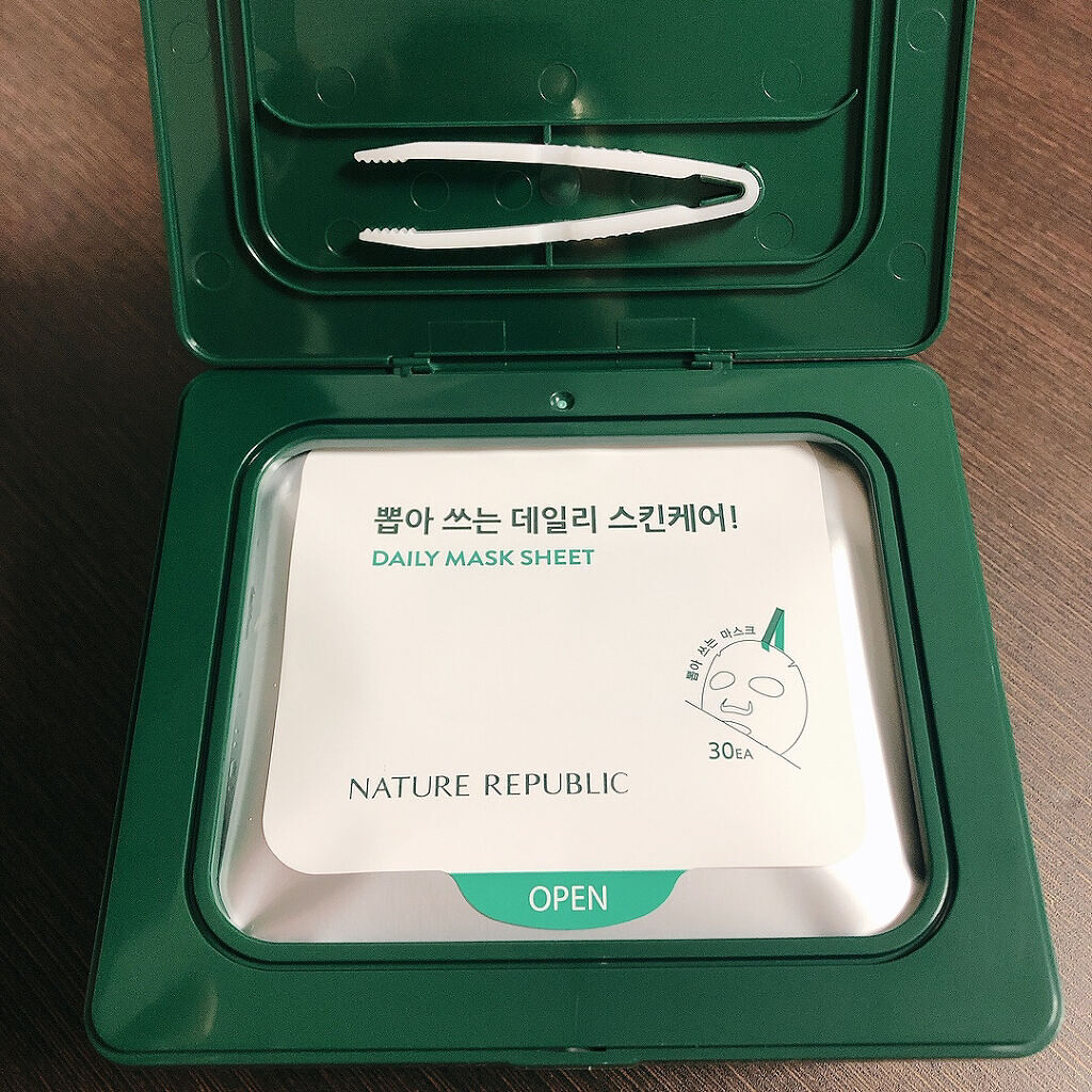 グリーンダーマCICA デイリーシートマスク/ネイチャーリパブリック/シートマスク・パックを使ったクチコミ（2枚目）