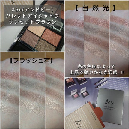 パレットアイシャドウ/&be/アイシャドウパレットを使ったクチコミ(4枚目)