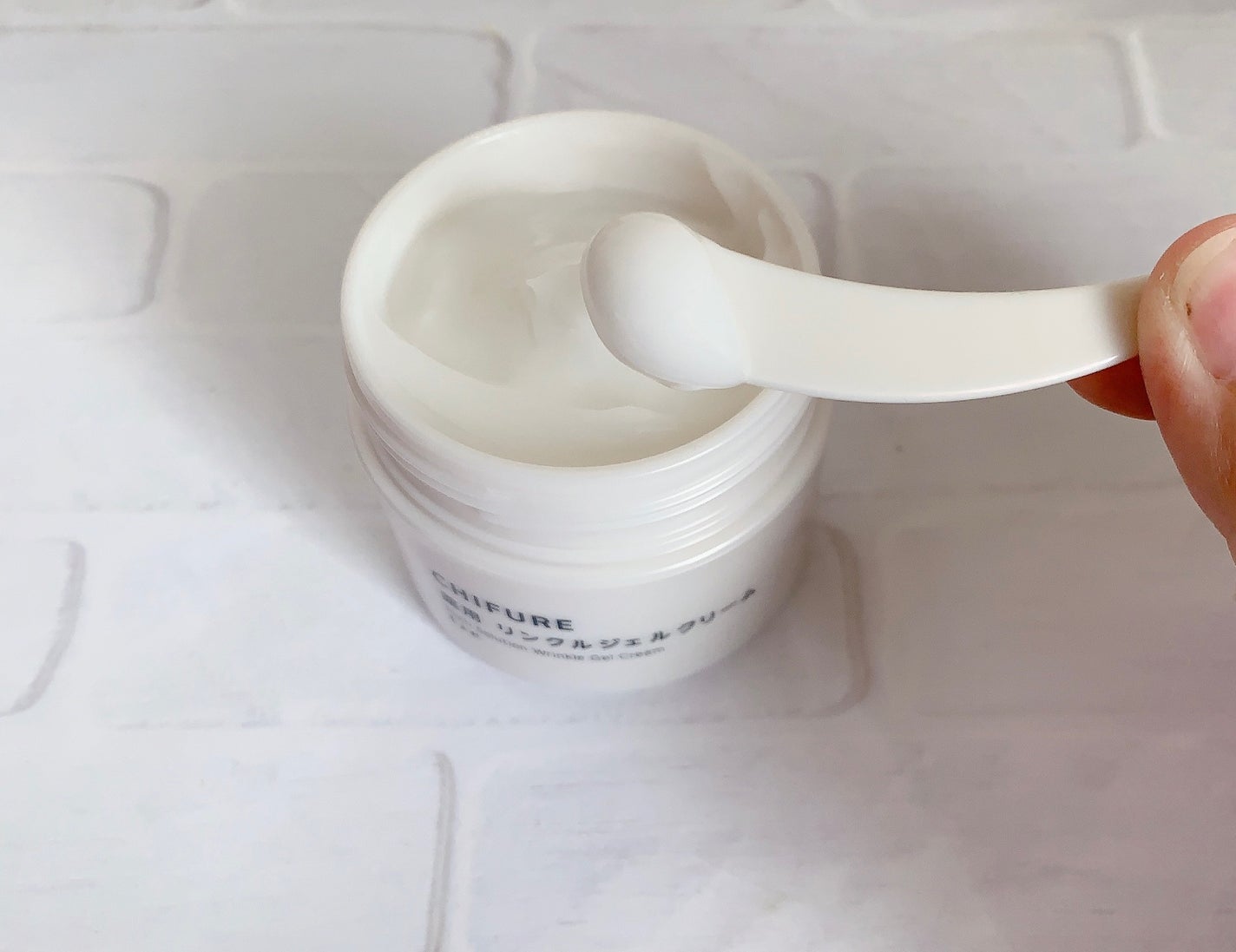 薬用 リンクルジェルクリーム/ちふれ/オールインワン化粧品を使ったクチコミ(4枚目)