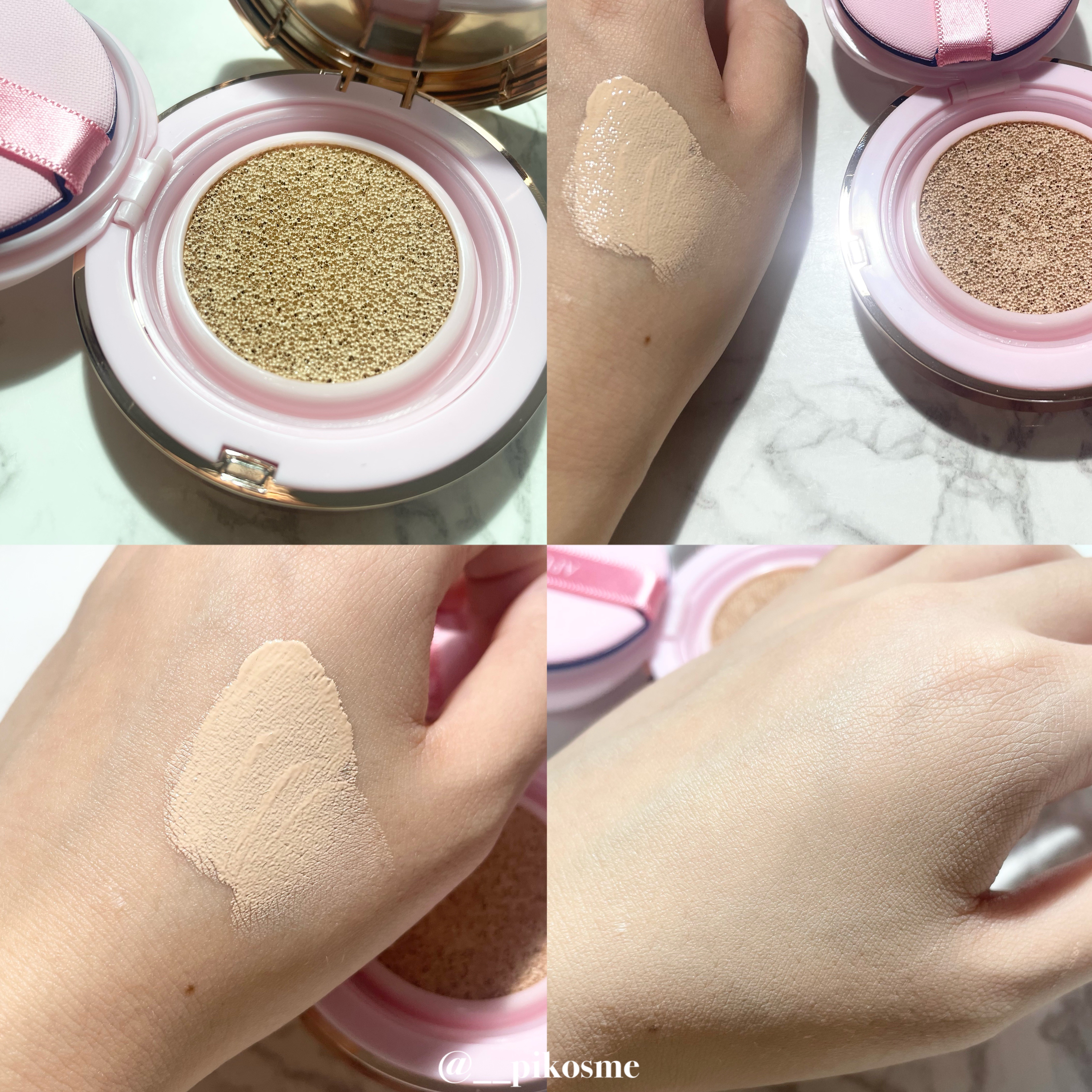 ピンクティーツリーカバークッション/APLIN/クッションファンデーションを使ったクチコミ（2枚目）