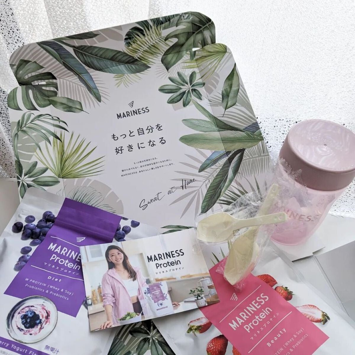 マリネスプロテイン ブルーベリーヨーグルト/mariness/その他プロテインを使ったクチコミ(2枚目)