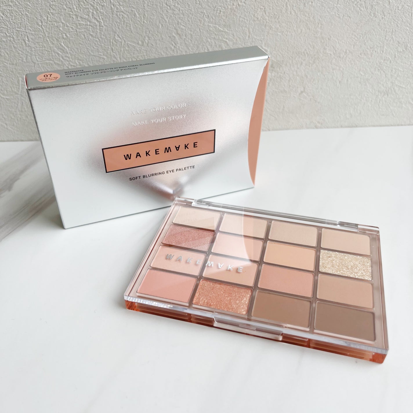 ソフトブラーリングアイパレット/wakemake/アイシャドウパレットを使ったクチコミ(1枚目)