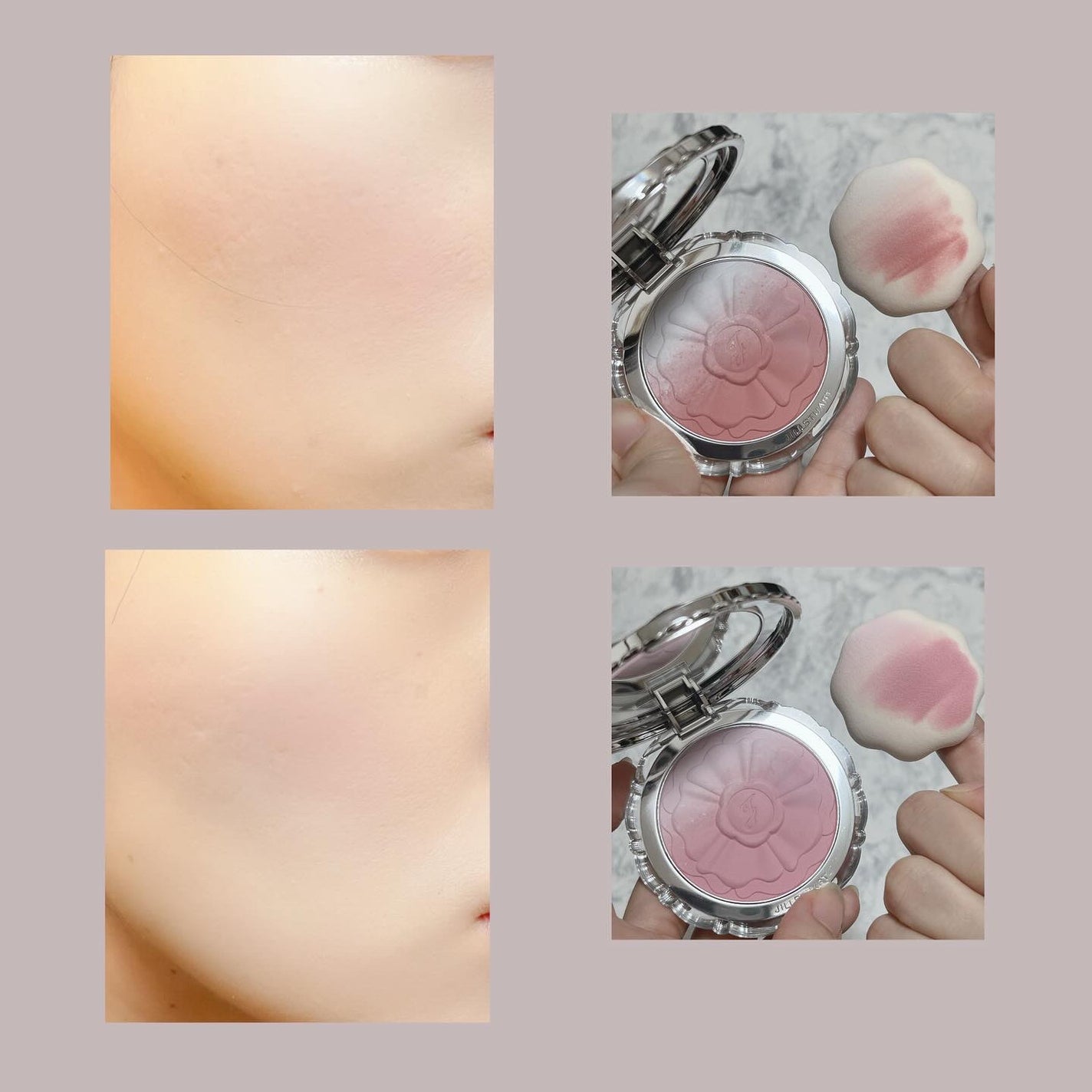 ジルスチュアート パステルペタル ブラッシュ/JILL STUART/パウダーチークを使ったクチコミ(8枚目)