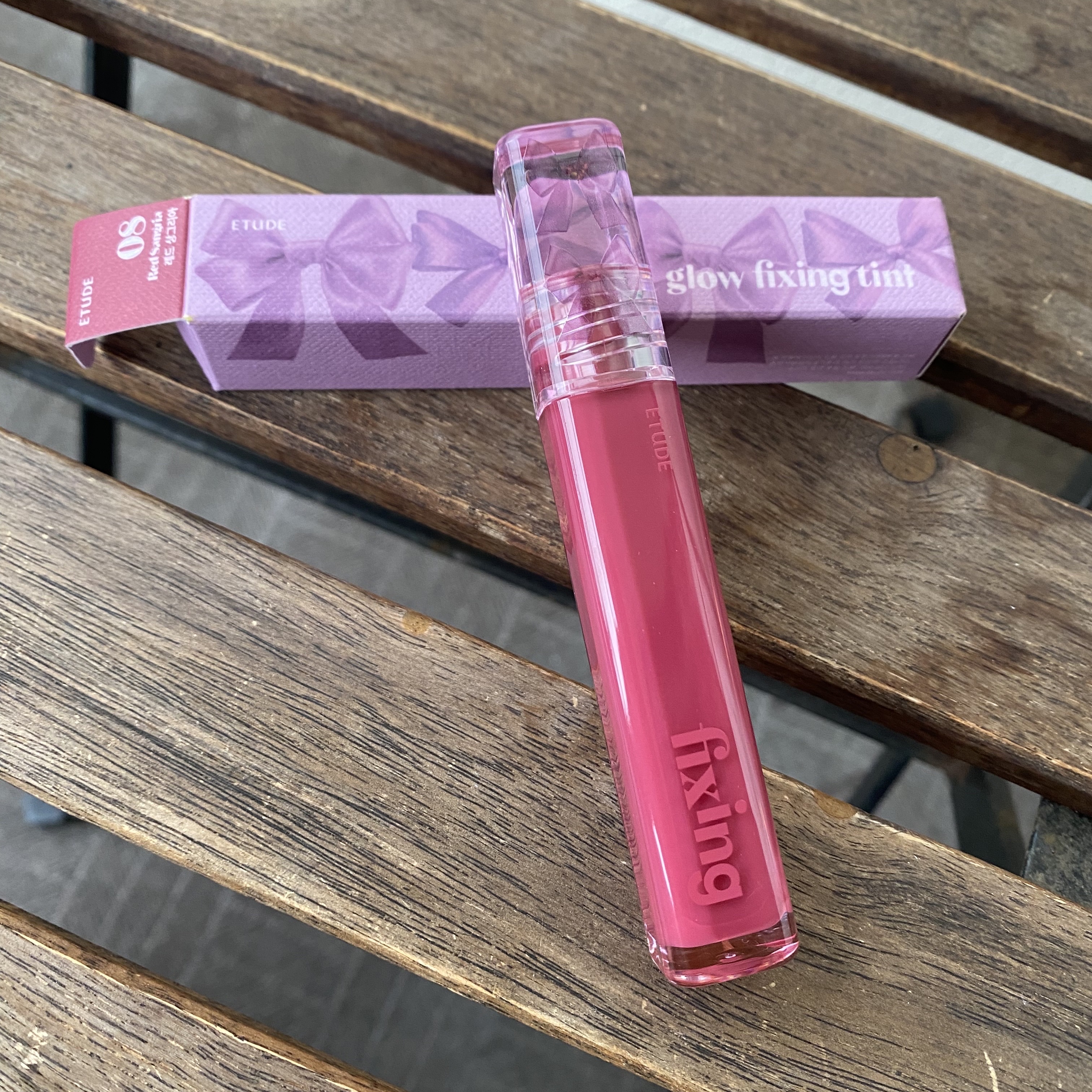 グロウ フィクシングティント レッドサングリア/ETUDE/リップティントを使ったクチコミ（1枚目）