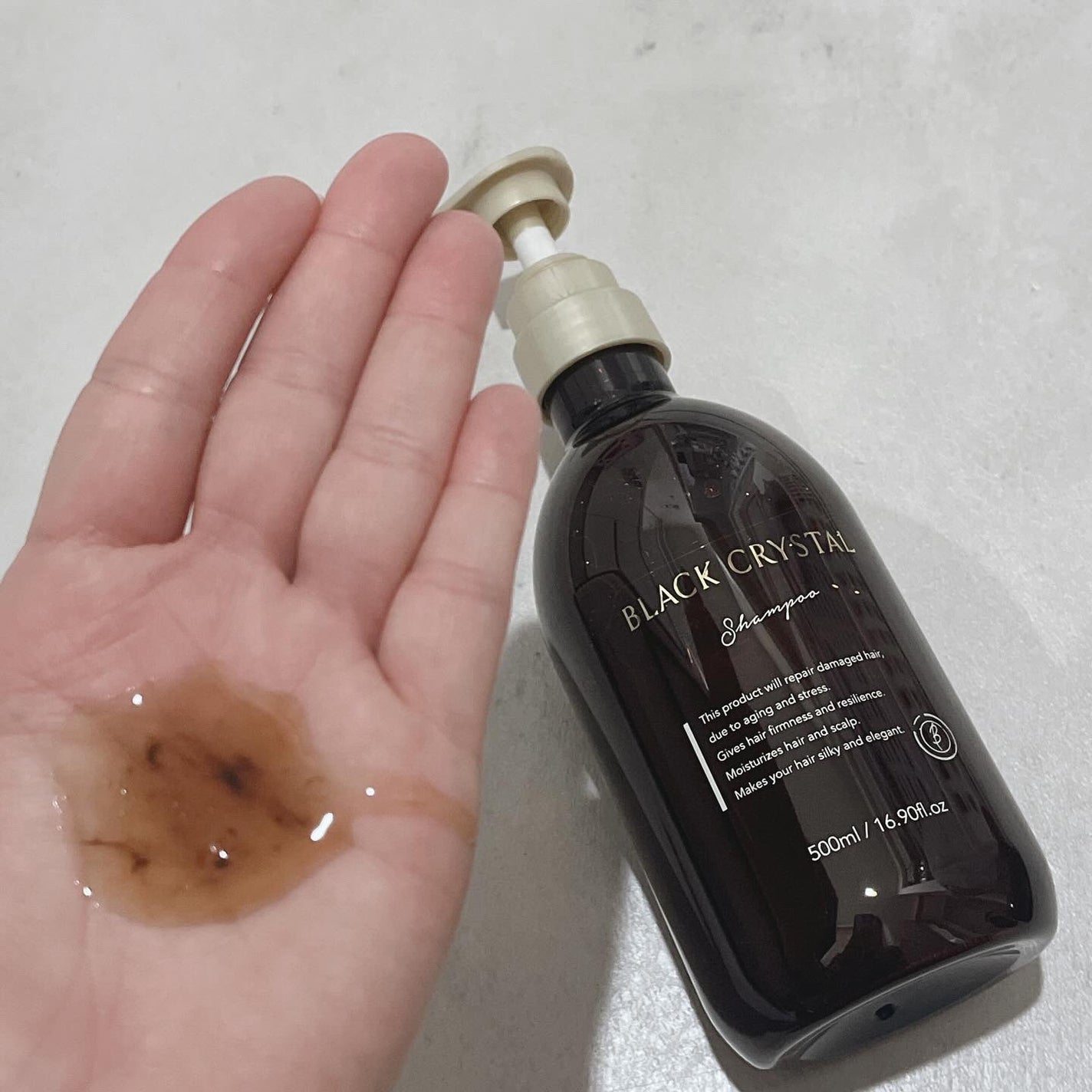 ブラッククリスタル シャンプー & トリートメント/BLACK CRYSTAL/サロンシャンプーを使ったクチコミ(2枚目)