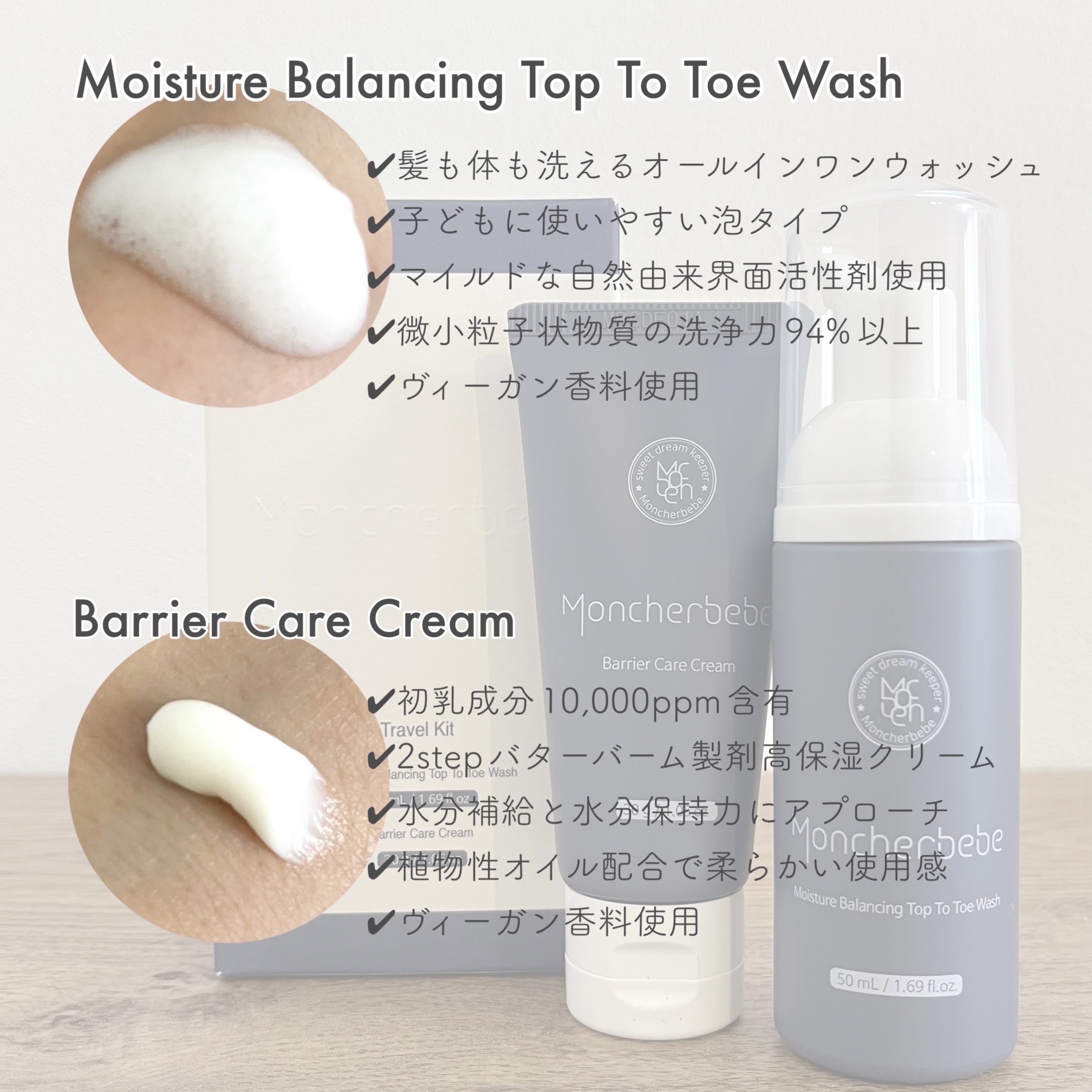 Travel Kit/Moncher BeBe/スキンケアキットを使ったクチコミ（2枚目）