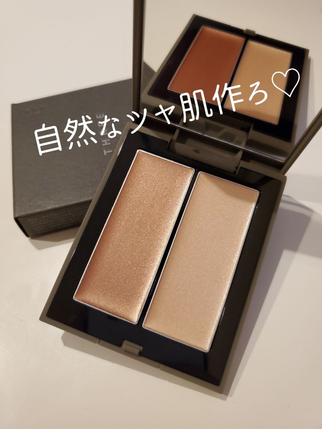 THREE シマリング グロー デュオ/THREE/クリームハイライトを使ったクチコミ（1枚目）