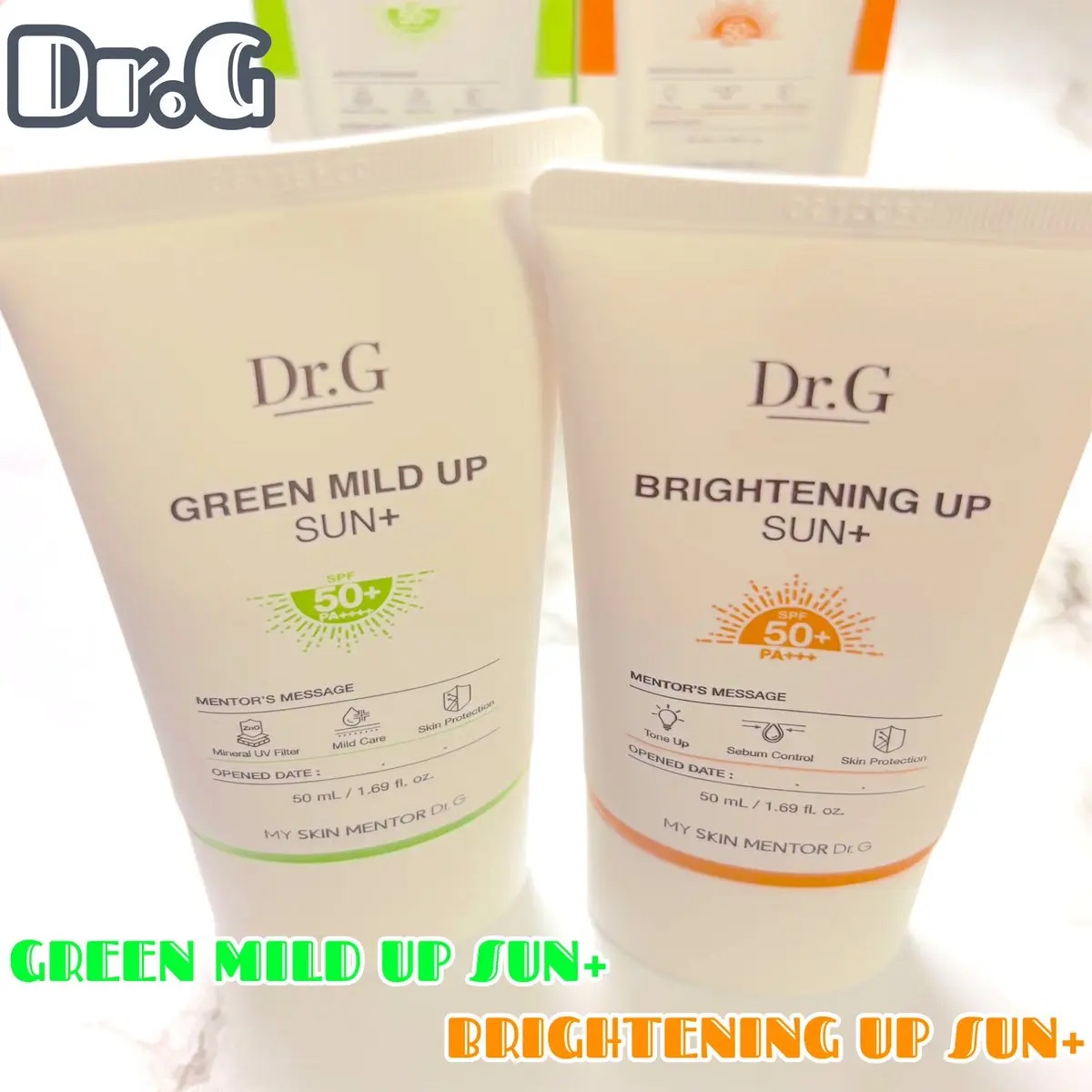 グリーンマイルドアップサンプラス/Dr.G/日焼け止めクリームを使ったクチコミ（1枚目）