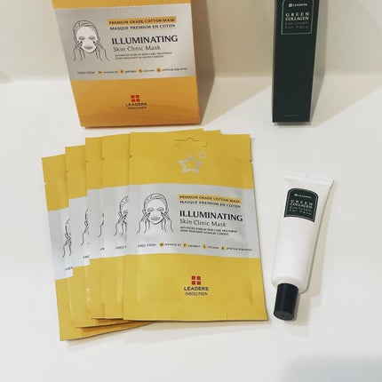 LEADERS イルミネーティング スキンクリニックマスクのクチコミ「#pr
リーダースさんの100円アイクリームが届きました!送料込みで100円という狂気の値段な.....」(1枚目)