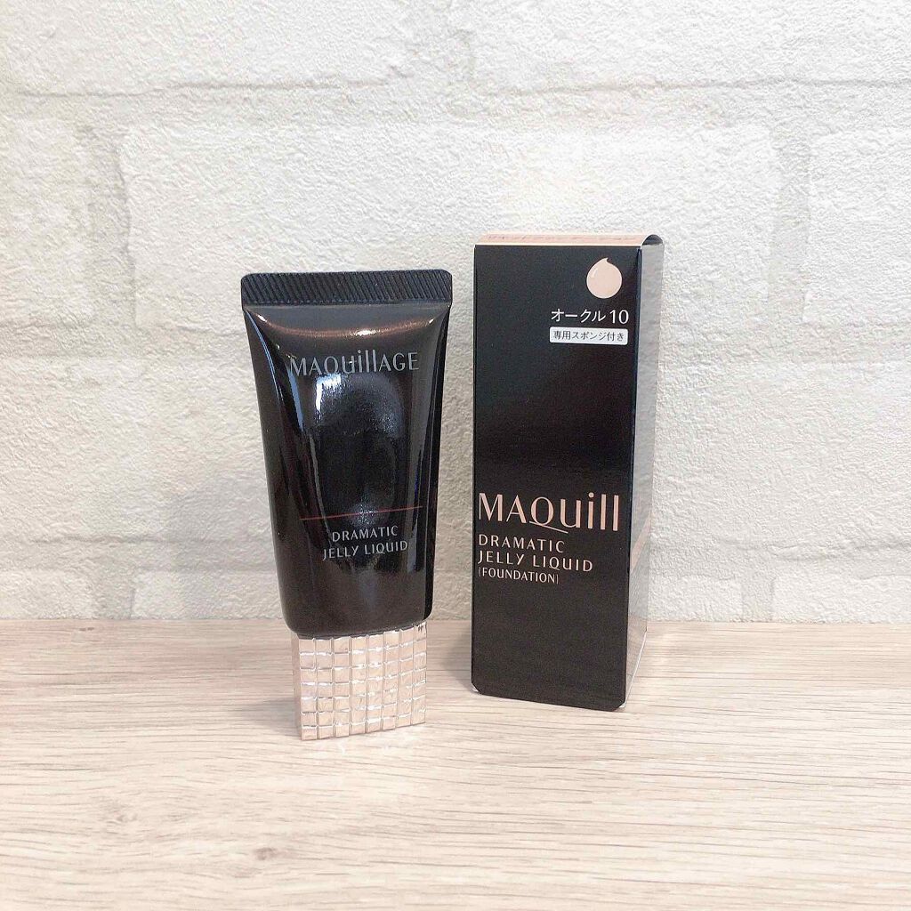 マキアージュ ドラマティックリキッド UVのクチコミ「🎼.•*¨*•.¸¸🎶つや・きめ細やかさ・なめらかさを再現した高密着ジェリーがお肌を包み込んで.....」（1枚目）