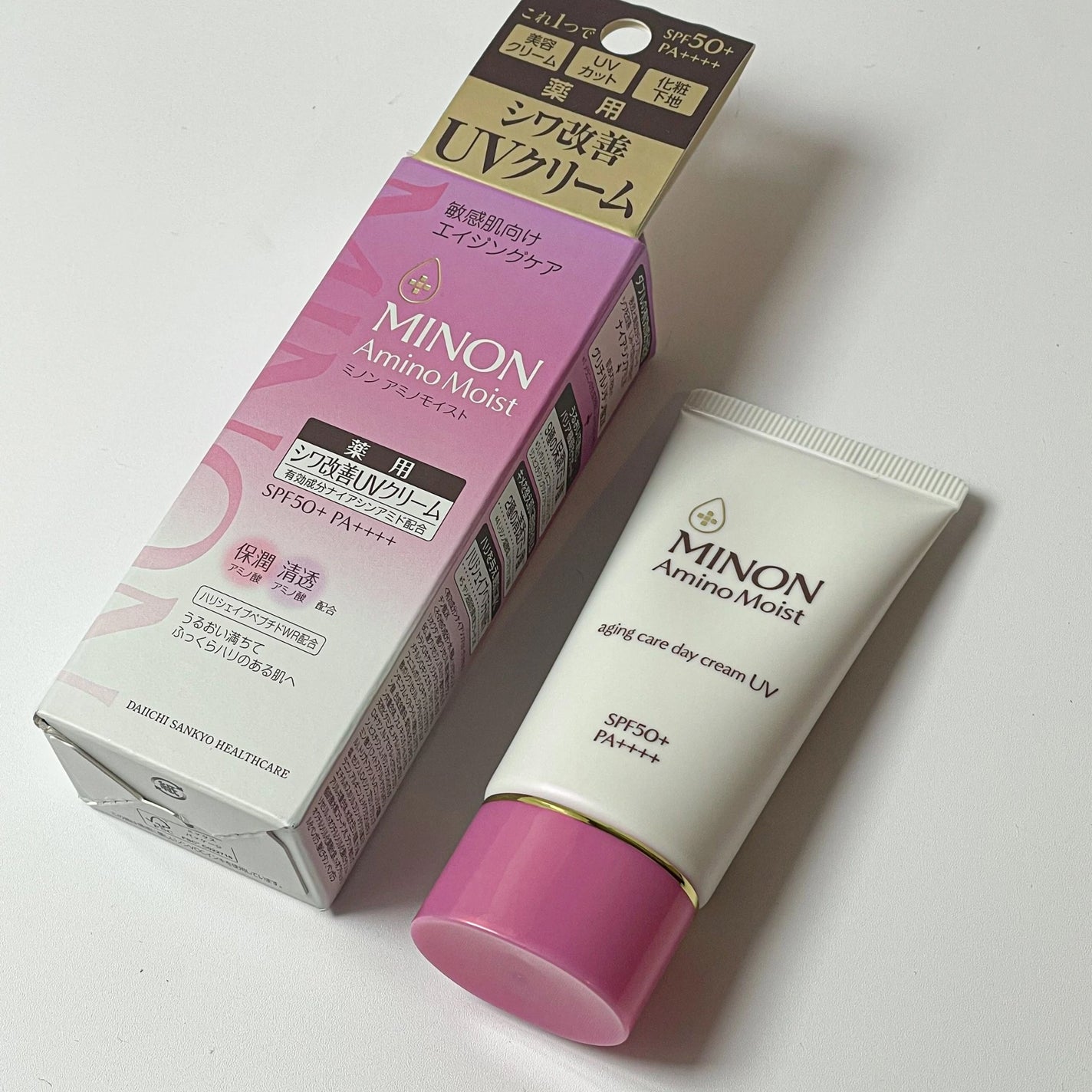 ミノン アミノモイスト エイジングケア デイクリームUV/ミノン/日焼け止めクリームを使ったクチコミ(2枚目)