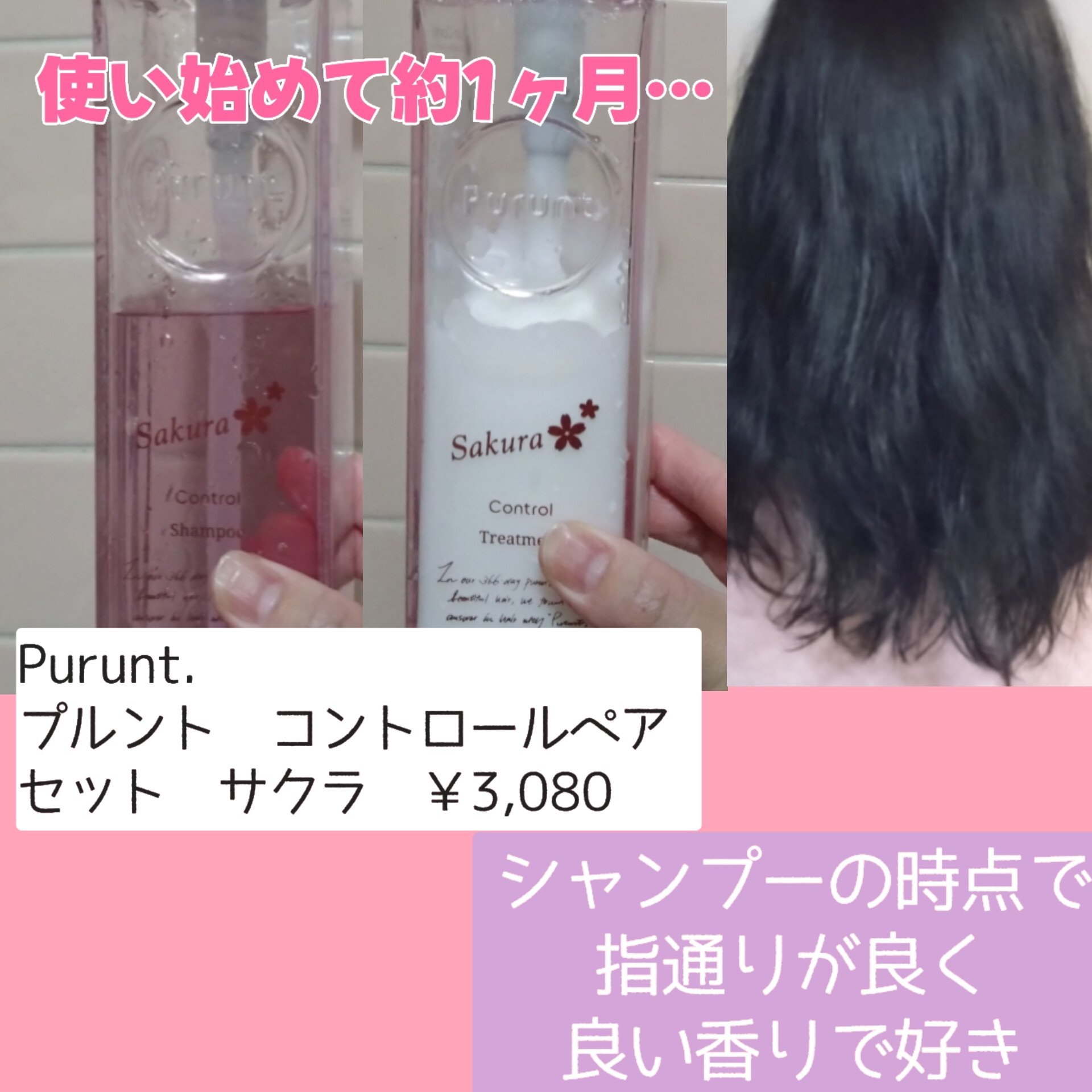 プルント　コントロールペアセット　サクラ/Purunt./ヘアケア・スタイリングを使ったクチコミ（2枚目）