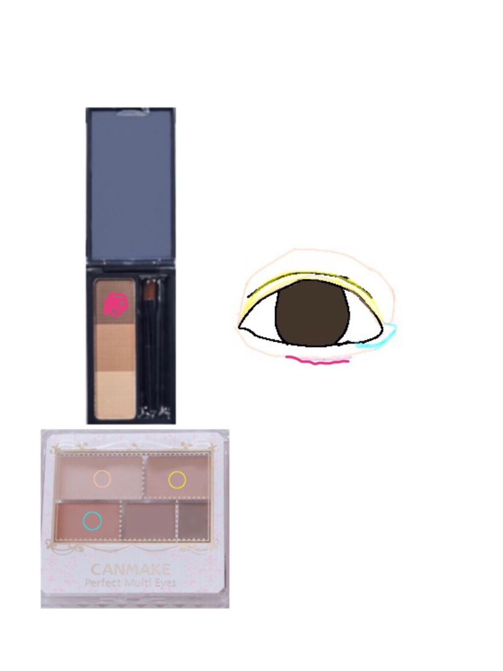 パーフェクトマルチアイズ/キャンメイク/アイシャドウパレットを使ったクチコミ（2枚目）