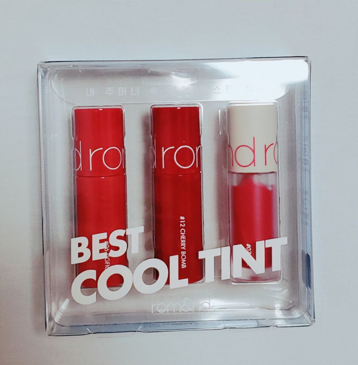 ベストティントエディション ミニリップキット/rom&nd/リップティントを使ったクチコミ（1枚目）