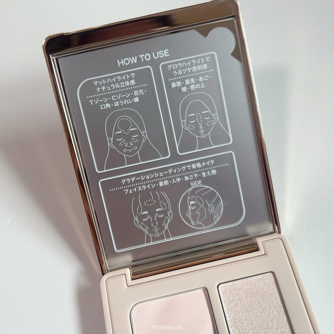 チート顔コントゥアパレット 02 したたかクール/MilleFée/パウダーハイライトを使ったクチコミ（2枚目）