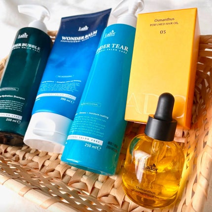 パフュームヘアオイル オスマンサス/La'dor/ヘアオイルを使ったクチコミ(4枚目)