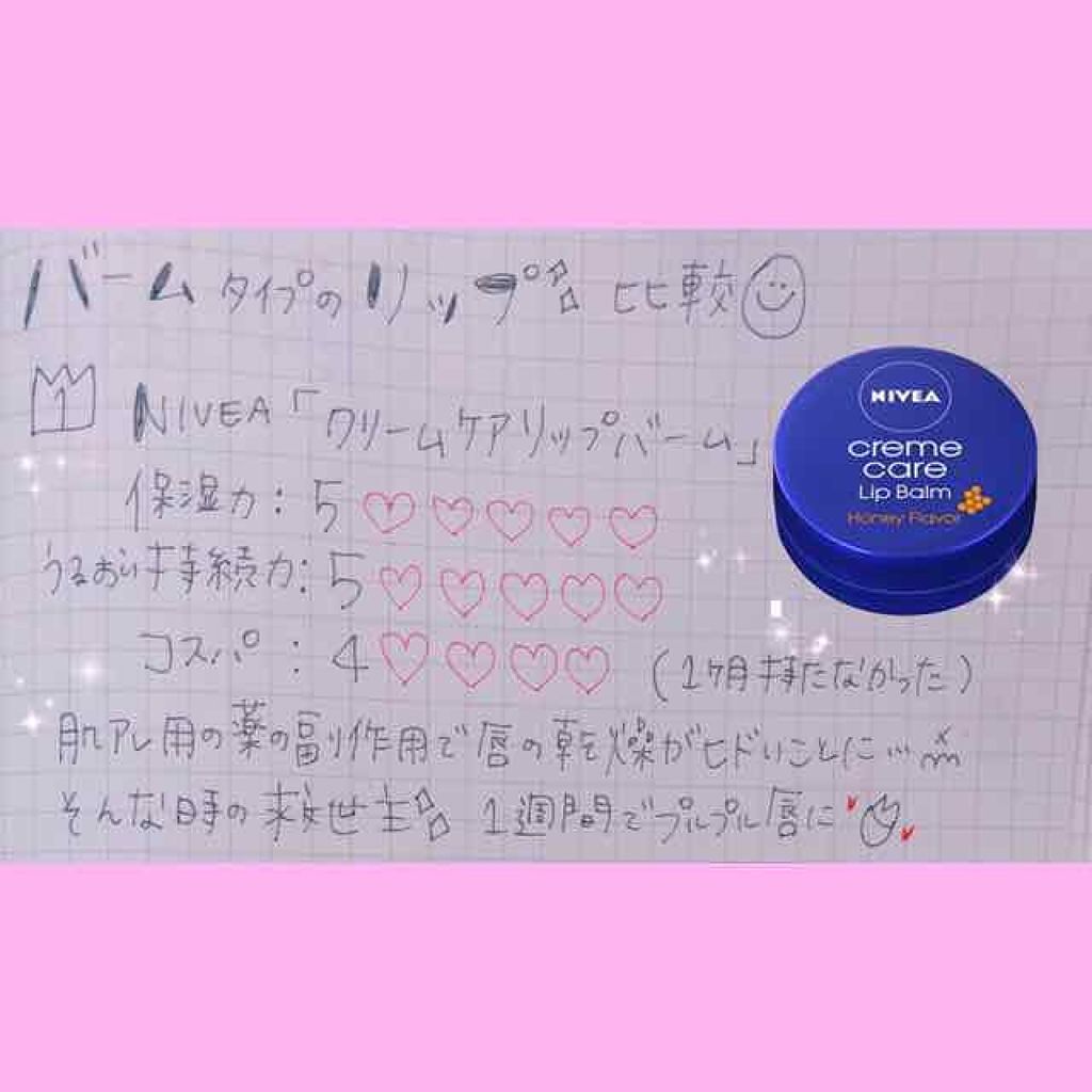 ニベア クリームケア リップバーム はちみつの香り/ニベア/リップケアを使ったクチコミ（1枚目）