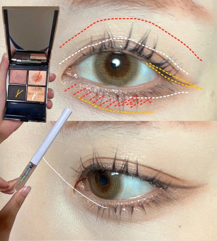 グリッター イルミネーションライナー R/CipiCipi/リキッドアイライナーを使ったクチコミ(2枚目)