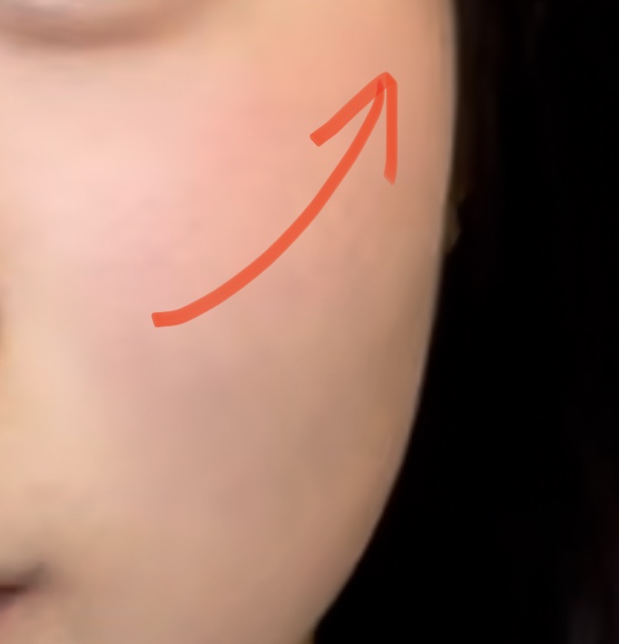 チークブラッシュ/CEZANNE/パウダーチークを使ったクチコミ（2枚目）