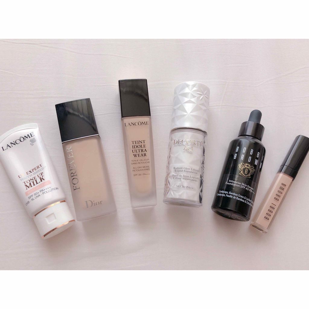 miiiiiho_330 on LIPS 「【最近のベースメイク】✔︎ランコムUVエクスペールトーンア..」(1枚目)