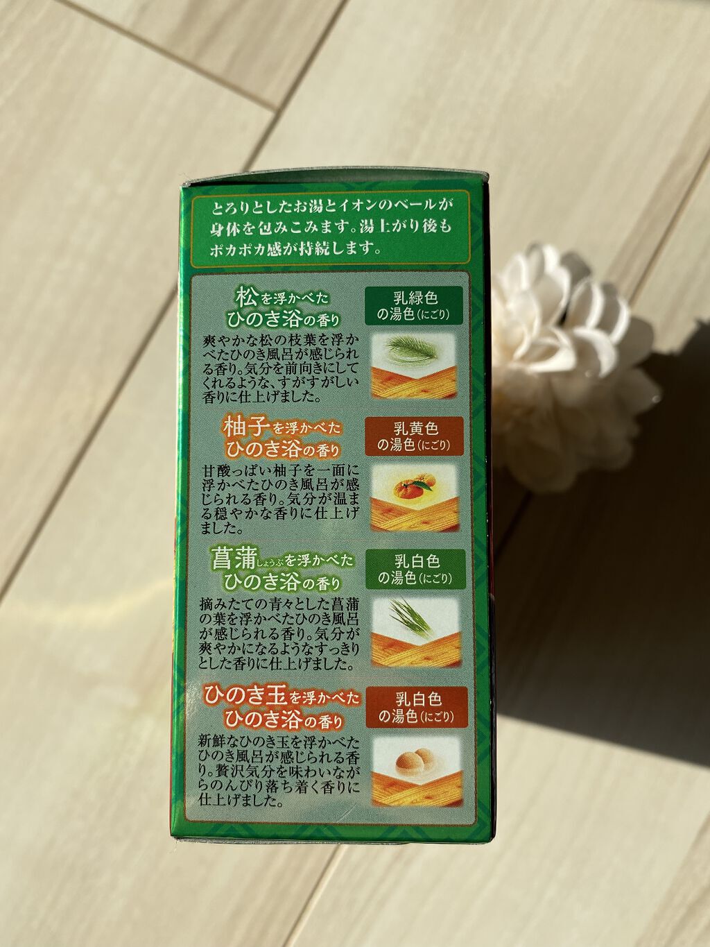 とろり炭酸湯 ぜいたくひのき浴/温泡/炭酸系入浴剤を使ったクチコミ（3枚目）