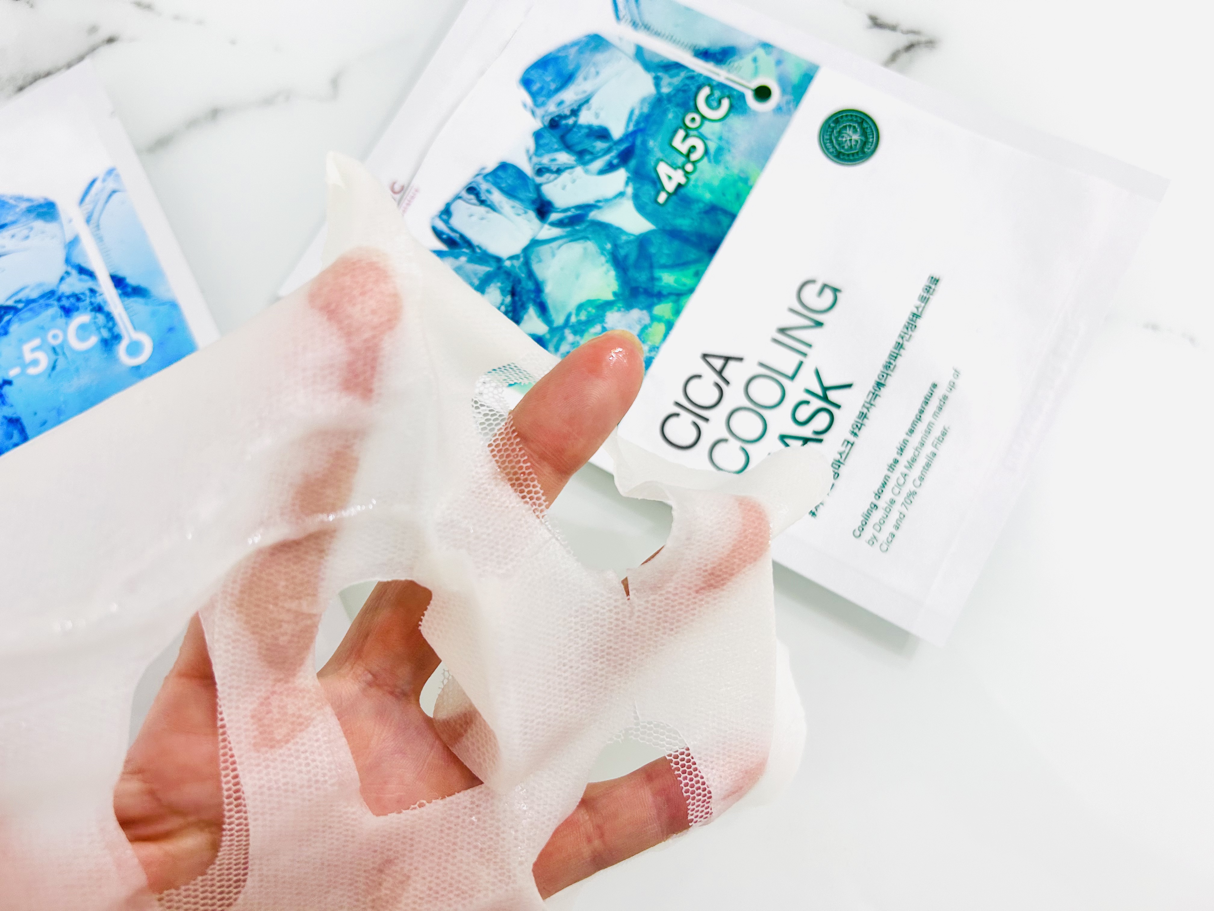 シカクーリングマスク 3枚入り/Cell Fusion C(セルフュージョンシー)/シートマスク・パックを使ったクチコミ（2枚目）