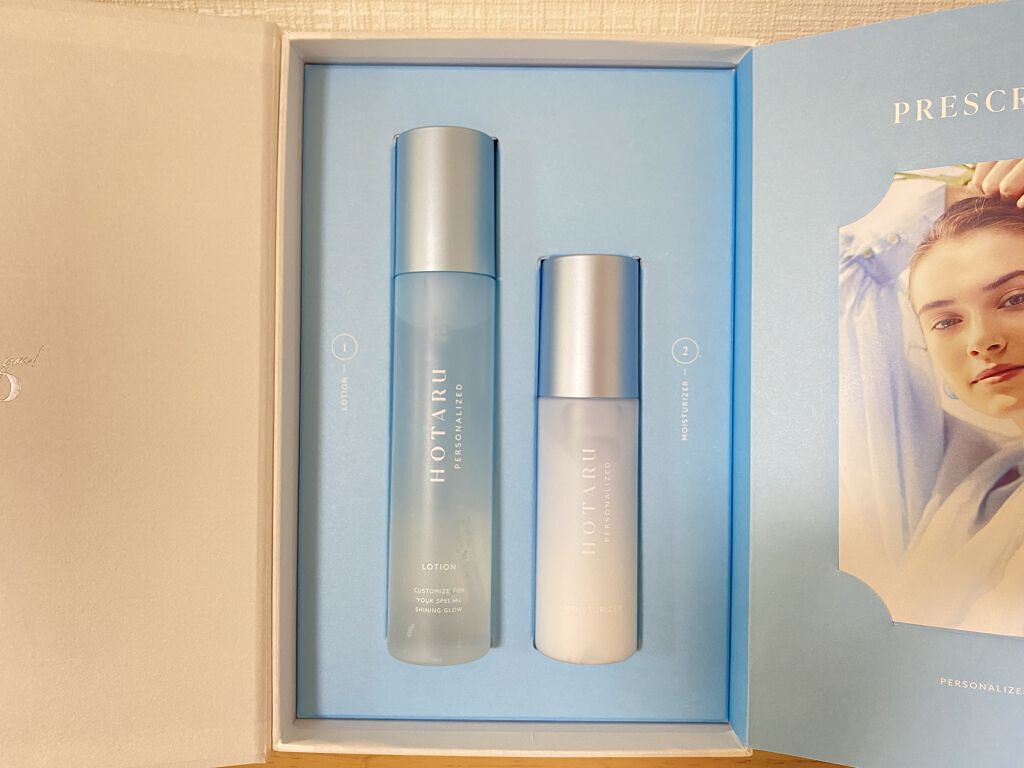  HOTARU PERSONALIZED LOTION／MOISTURIZER /HOTARU PERSONALIZED/スキンケアキットを使ったクチコミ（2枚目）