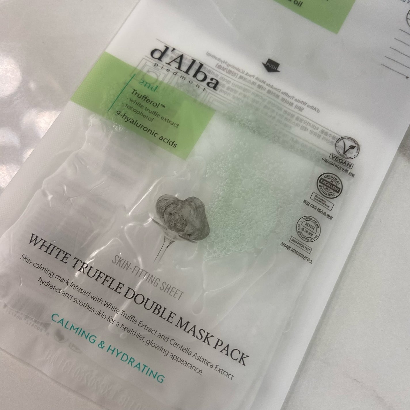 ホワイトトリュフダブルマスクパック(鎮静/保湿) /ダルバ/シートマスク・パックを使ったクチコミ(5枚目)