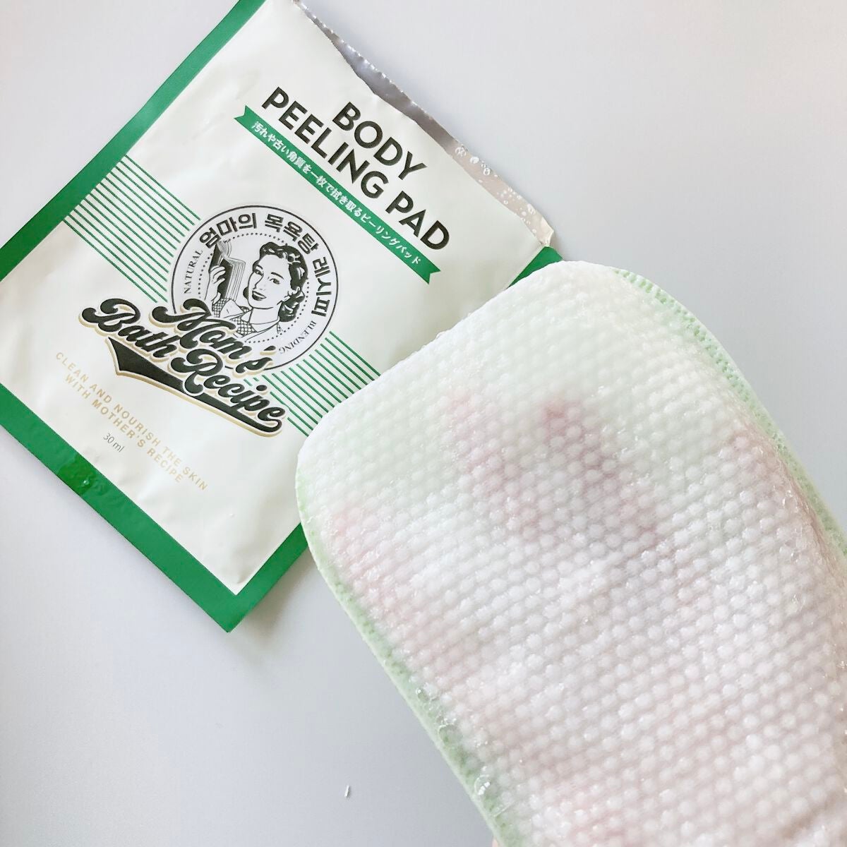 ボディピーリングパッド/Mom’s Bath Recipe/ピーリングを使ったクチコミ(4枚目)