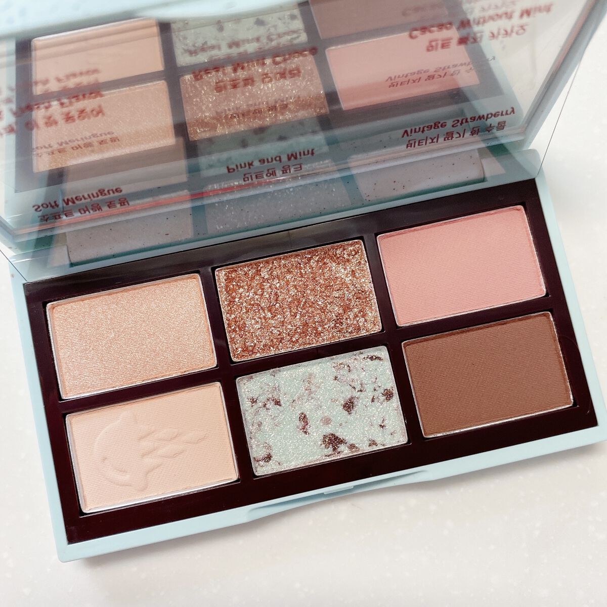 プレイカラーアイズミニ　チョコミント/ETUDE/アイシャドウパレットを使ったクチコミ（2枚目）