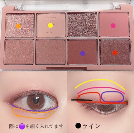 カラーリキッドアイライナー/ZEESEA/リキッドアイライナーを使ったクチコミ(8枚目)