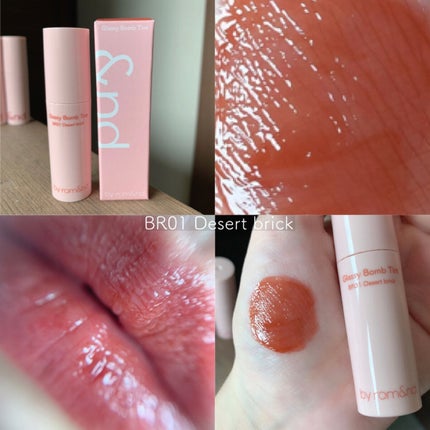 アンドバイロムアンド グラッシーボムティント/&nd by rom&nd/リップティントを使ったクチコミ(4枚目)