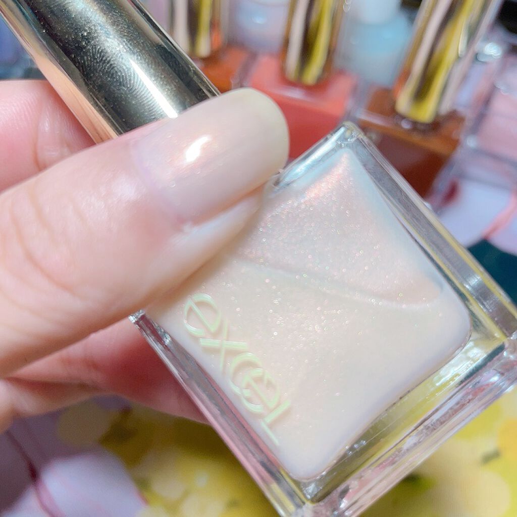 エクセル ネイルポリッシュ N NL27 ミルクアラモード/excel/マニキュアを使ったクチコミ（2枚目）