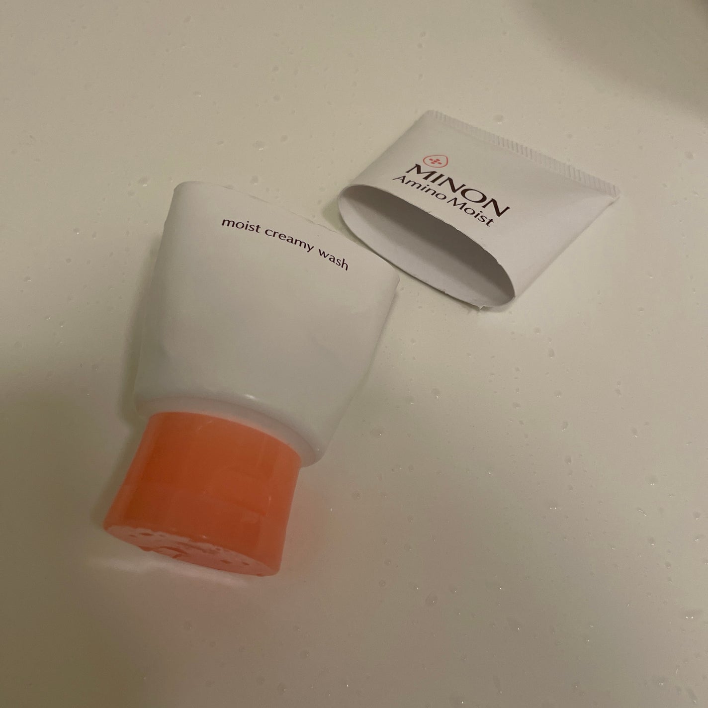 アミノモイスト モイストクリーミィ ウォッシュ/ミノン/洗顔フォームを使ったクチコミ(1枚目)