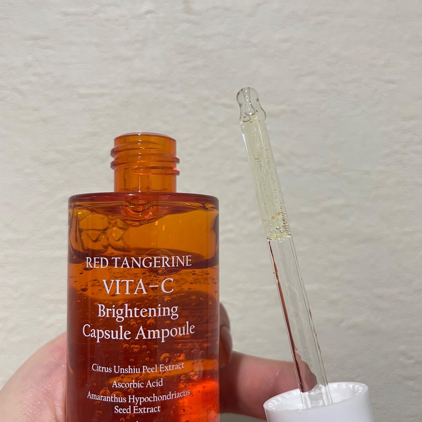 レッドタンジェリンVITA-Cカプセルセラム/DERMASHARE/美容液を使ったクチコミ（2枚目）