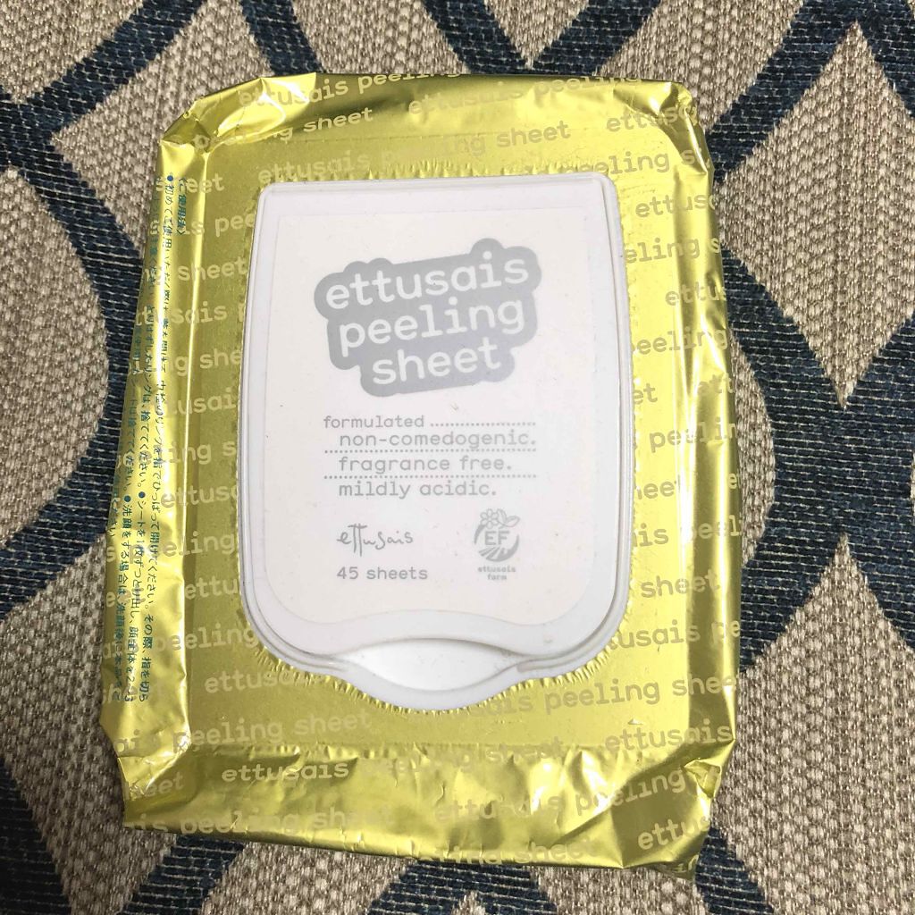 ふきとりピーリングシートN/ettusais/ピーリングを使ったクチコミ(1枚目)