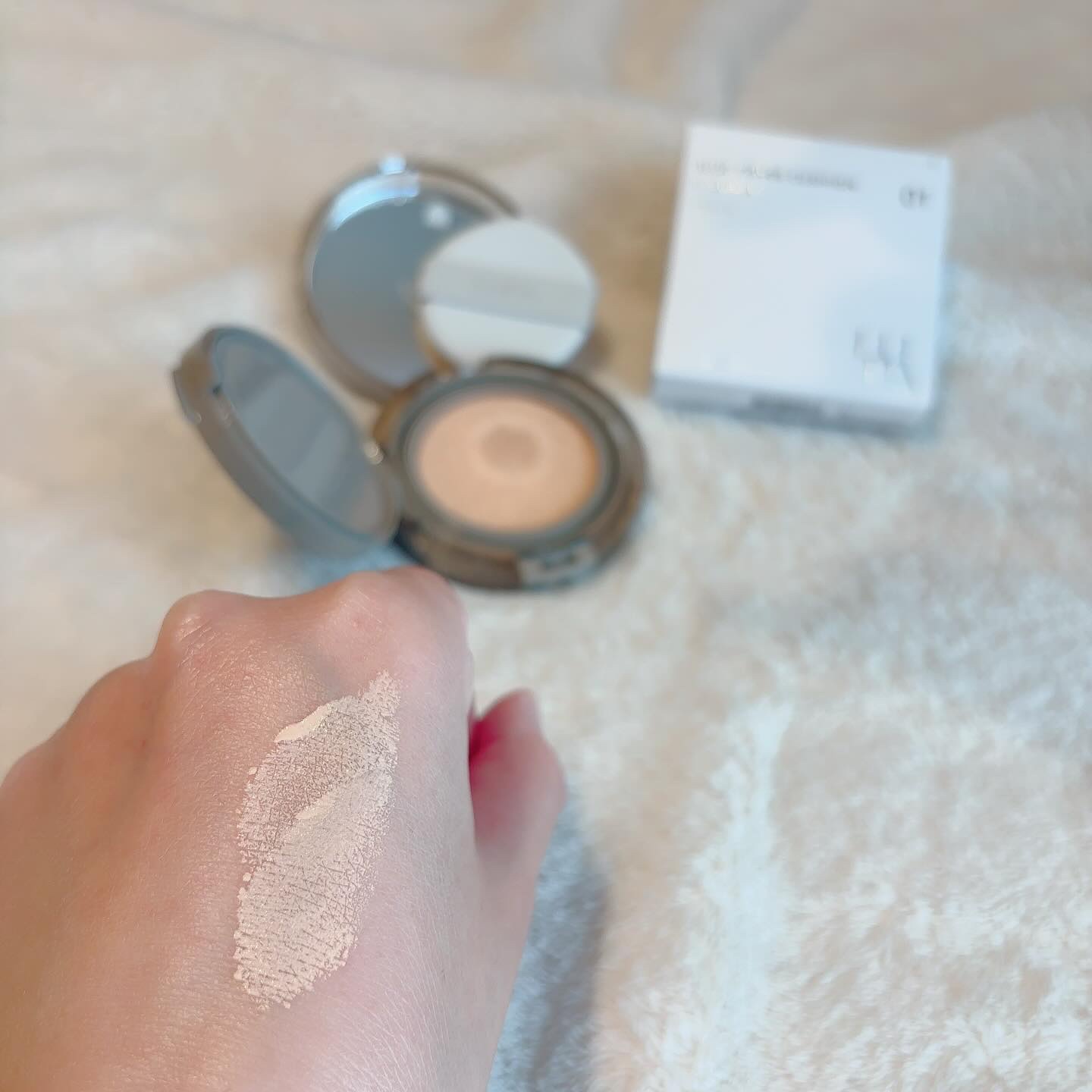 ブラーカバークッション/LUNA/クッションファンデーションを使ったクチコミ（3枚目）