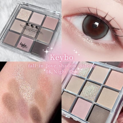 KEYBO FALL IN LOVE SHADOW PALETTE/keybo/アイシャドウパレットを使ったクチコミ(1枚目)