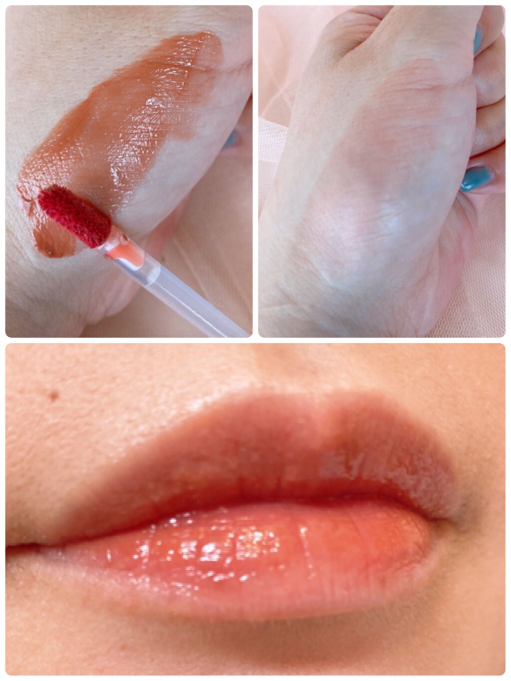 ジューシーラスティングティント/rom&nd/リップティントを使ったクチコミ(3枚目)