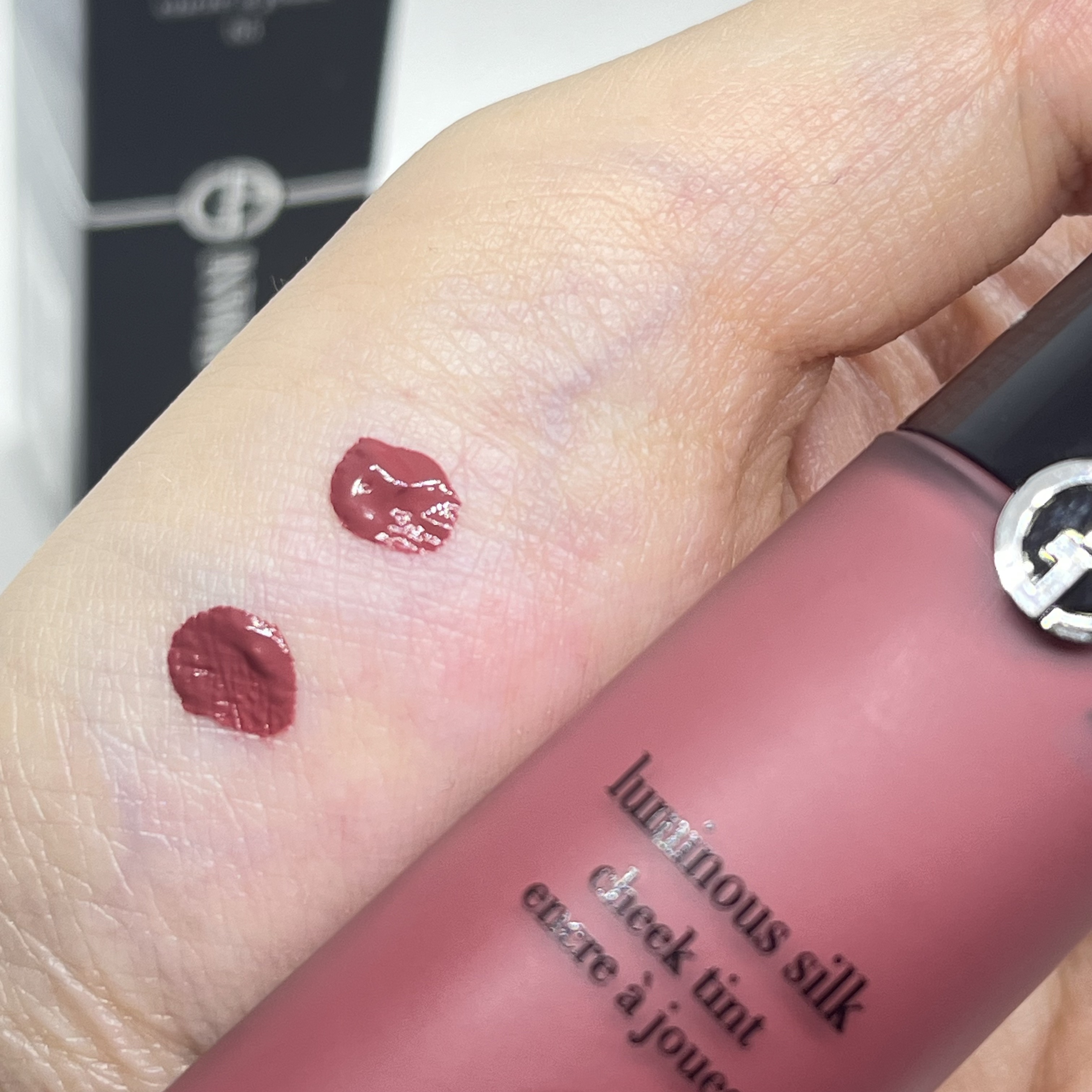 ルミナス シルク チーク ティント ＃65/ジョルジオ アルマーニ ビューティ/ジェル・クリームチークを使ったクチコミ（3枚目）