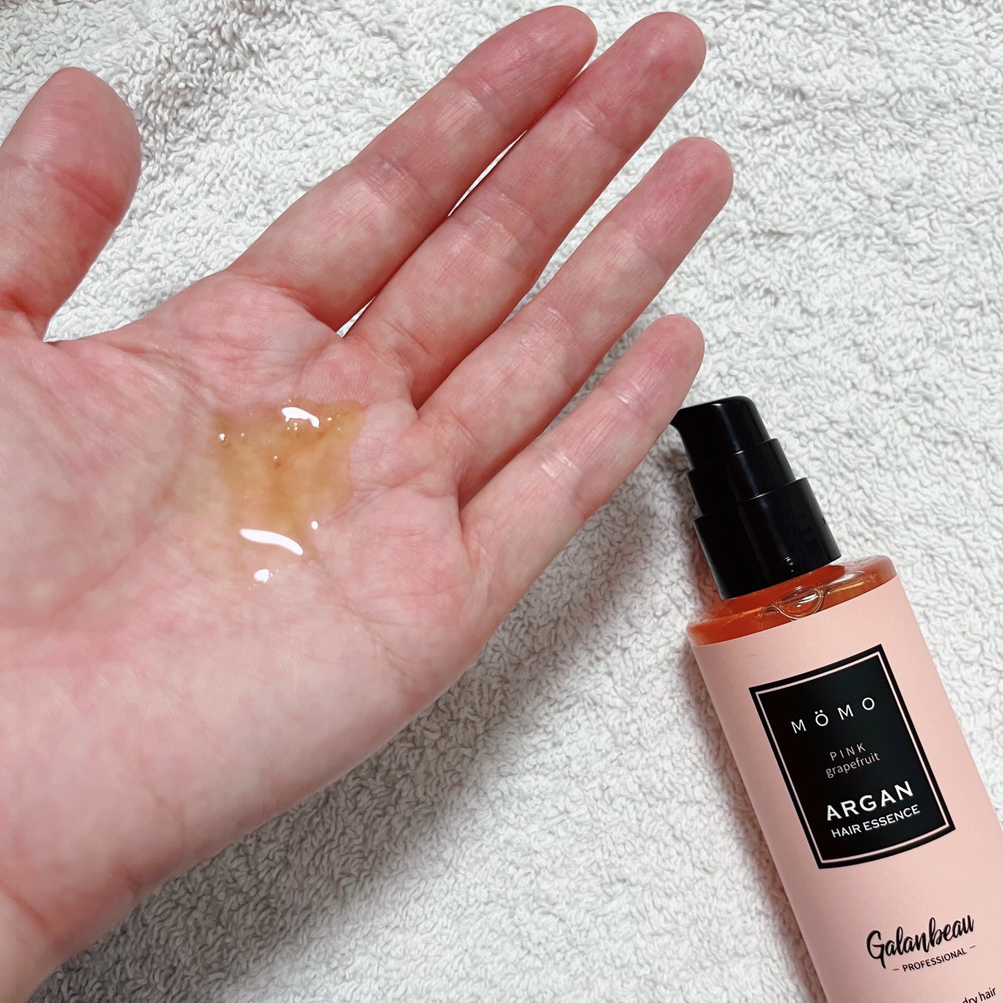 モモアルガンヘアエッセンス/ガランビュー/ヘアオイルを使ったクチコミ(3枚目)