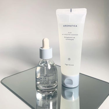 AROMATICA アロエ ハイエフェクティブ クレンザーのクチコミ「#AROMTICA

#アロエハイフェクティブセラム
肌の奥まで水分が染み渡り、肌のつっぱりを.....」（1枚目）